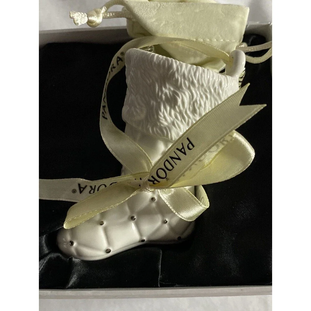 Pandora Ornament Xmas Unforgettable Moments porcelain Christmas stocking  2012